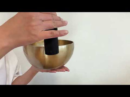 Hand Hammered Moon Singing Bowl - Base Note F#3 190 Hz