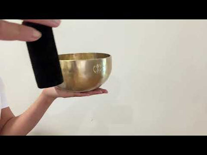 Hand Hammered Moon Singing Bowl - Base Note A#3 234 Hz