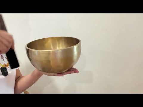 Hand Hammered Moon Singing Bowl - Base Note A3 214 Hz