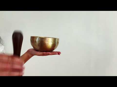Hand Hammered Moon Singing Bowl - Base Note F4 339