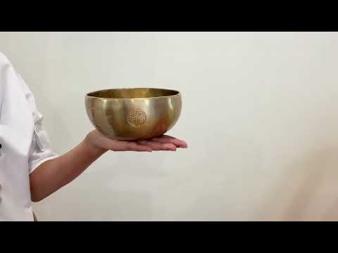 Hand Hammered Moon Singing Bowl - Base Note F4 352 Hz