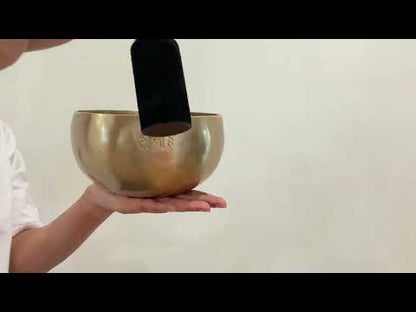 Hand Hammered Moon Singing Bowl - Base Note C#4 (283) Hz