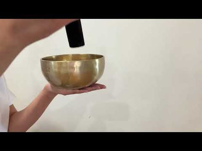 Hand Hammered Moon Singing Bowl - Base Note D4 291 Hz