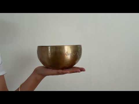 Hand Hammered Moon Singing Bowl - Base Note D4 287 Hz