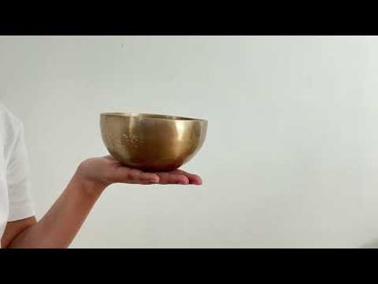 Hand Hammered Moon Singing Bowl - Base Note G4 400 Hz