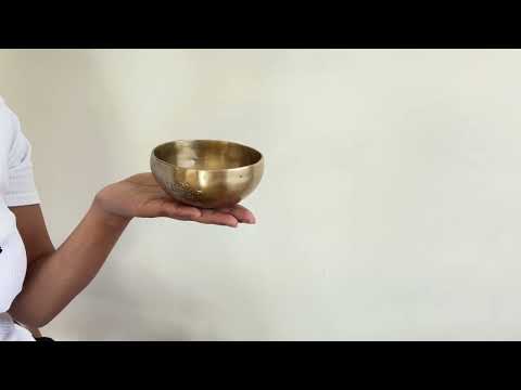 Hand Hammered Moon Singing Bowl - Base Note D#5 (632) Hz