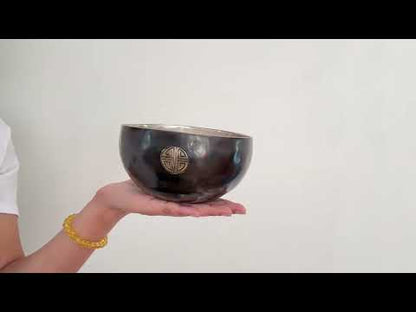 Silver Moon Singing Bowl - Base Note E4 (333 Hz)