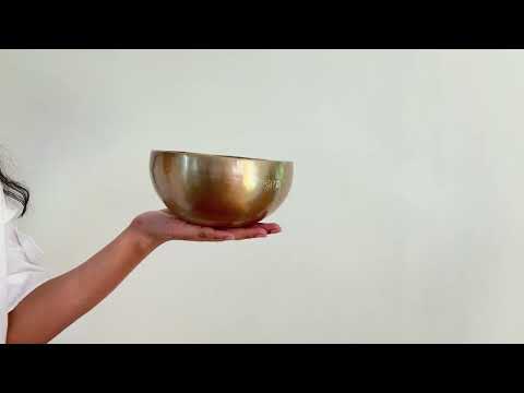 Hand Hammered Moon Singing Bowl - Base Note D#4 (309) Hz