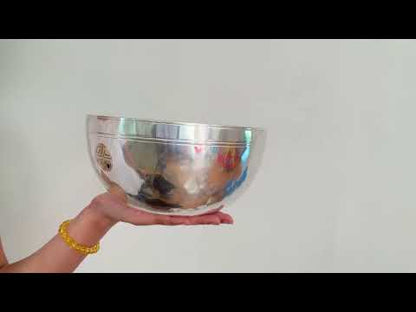 Silver Moon Singing Bowl - Base Note G#3 (211 Hz)