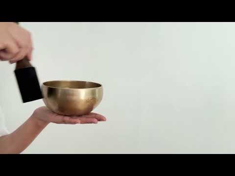 Hand Hammered Moon Singing Bowl - Base Note G#4 412 Hz