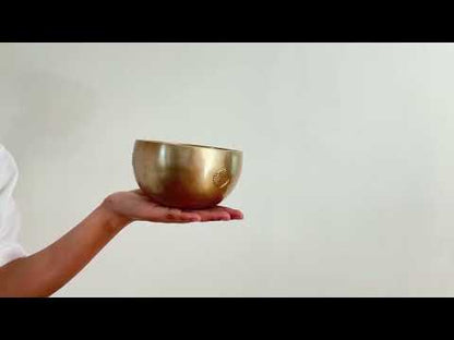 Hand Hammered Moon Singing Bowl - Base Note G#4 425 Hz