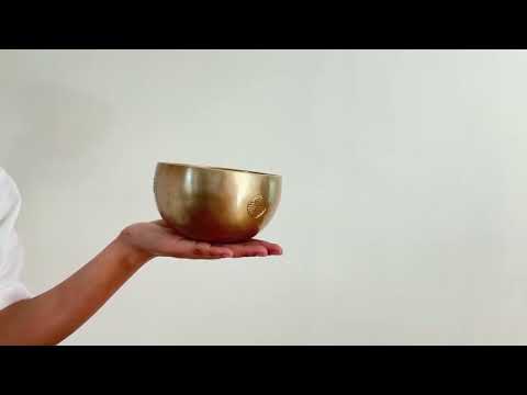 Hand Hammered Moon Singing Bowl - Base Note G#4 425 Hz