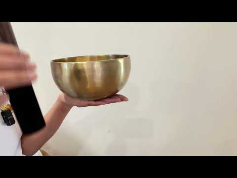 Hand Hammered Singing Bowl - Base Note A#3 231 Hz