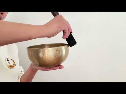 Hand Hammered Moon Singing Bowl - Base Note B3 254 Hz