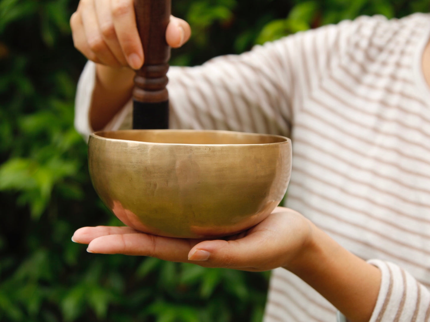 Small Contemporary Flow Singing Bowl - Base note F (344) Hz