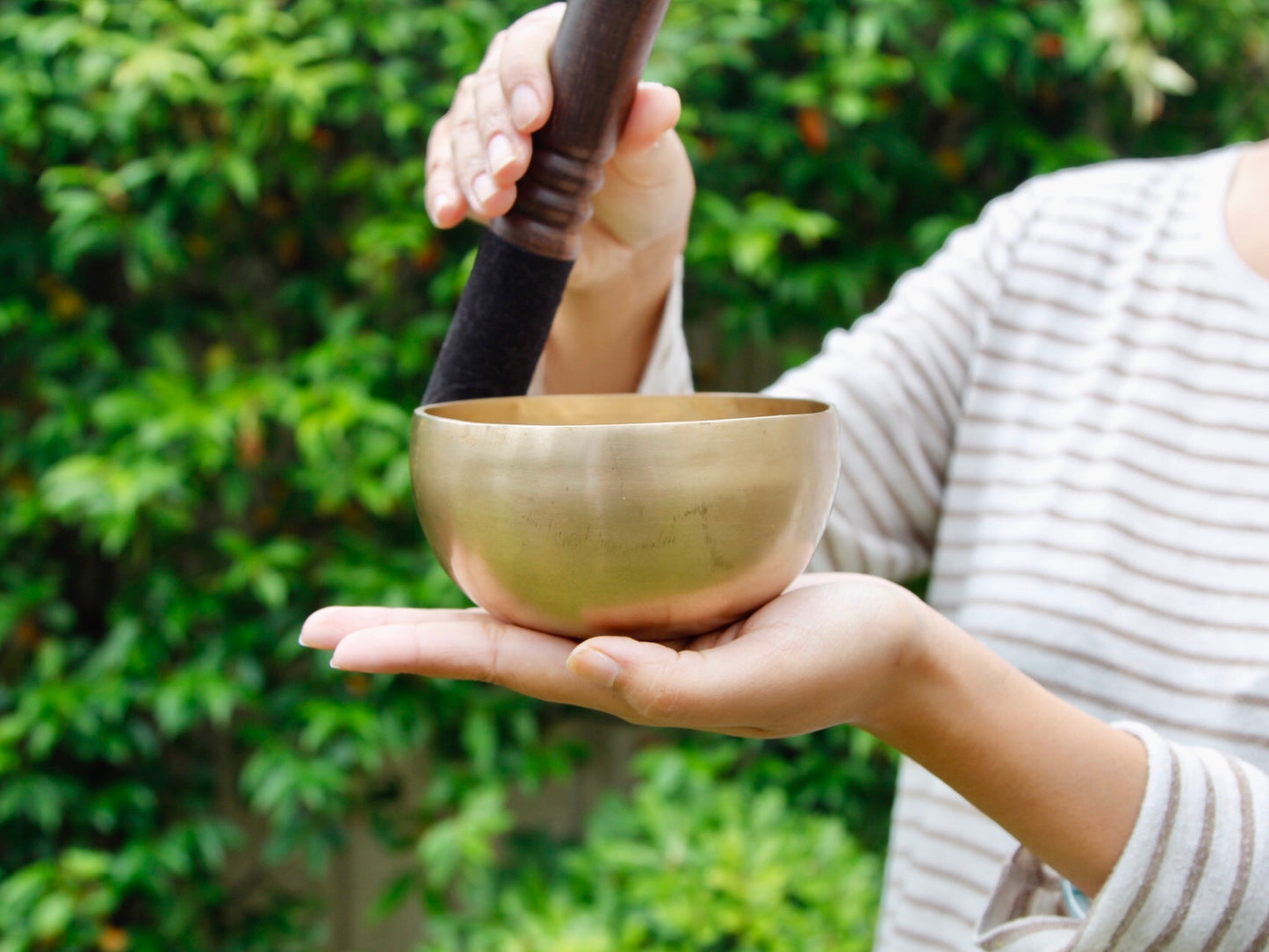 Small Contemporary Flow Singing Bowl - Base note G (399) Hz