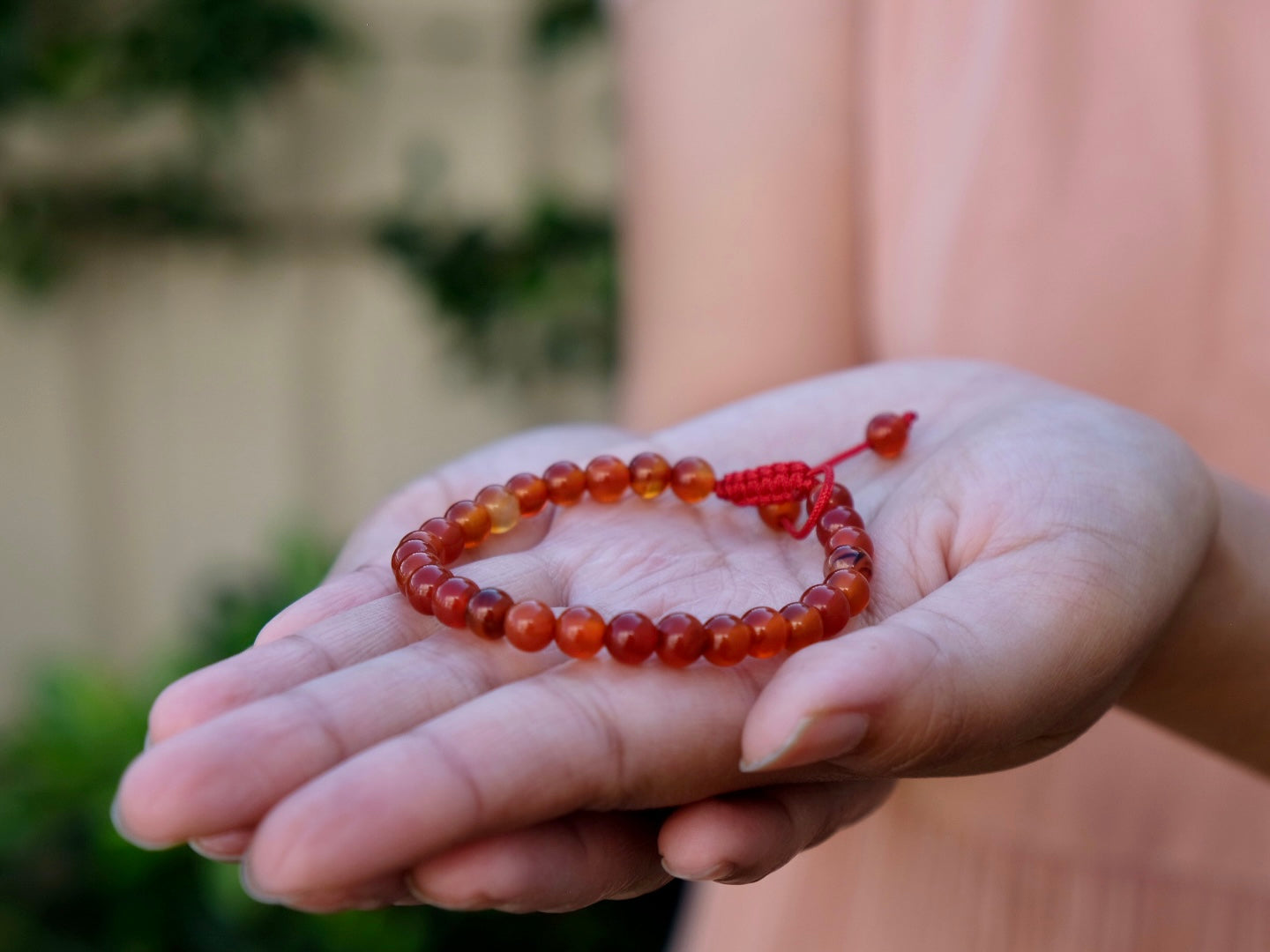 Stackable Carnelian Mala Bracelet