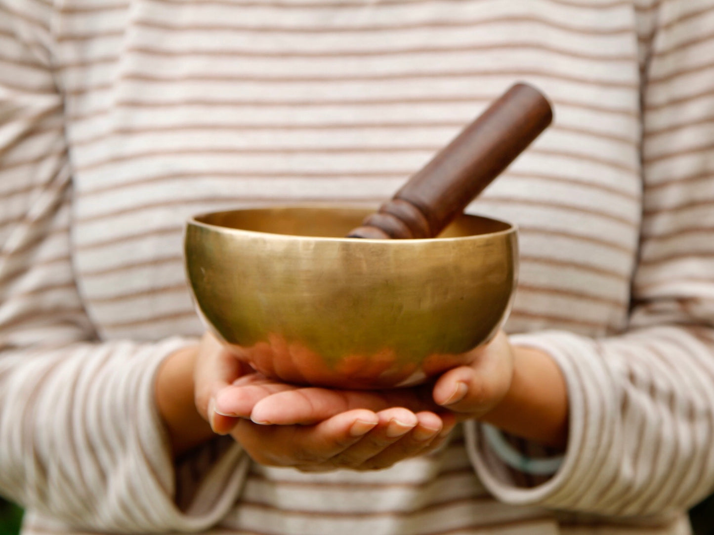 Small Contemporary Flow Singing Bowl - Base note F (344) Hz