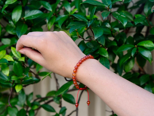 Stackable Carnelian Mala Bracelet