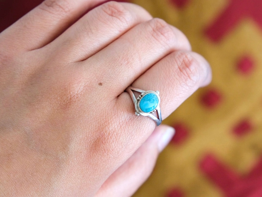 Turquoise and Sterling Silver Ring