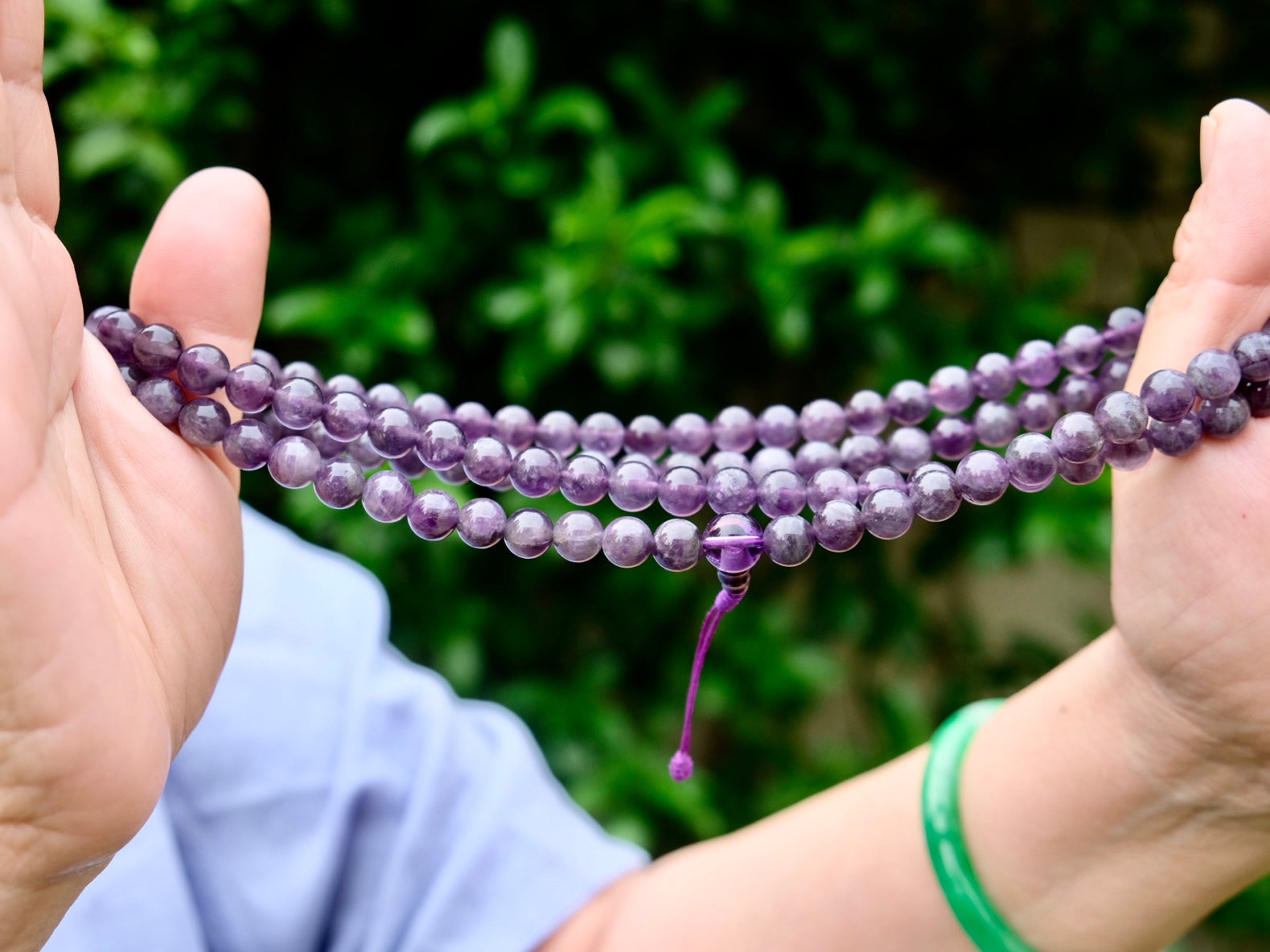 Amethyst hot sale mala bracelet