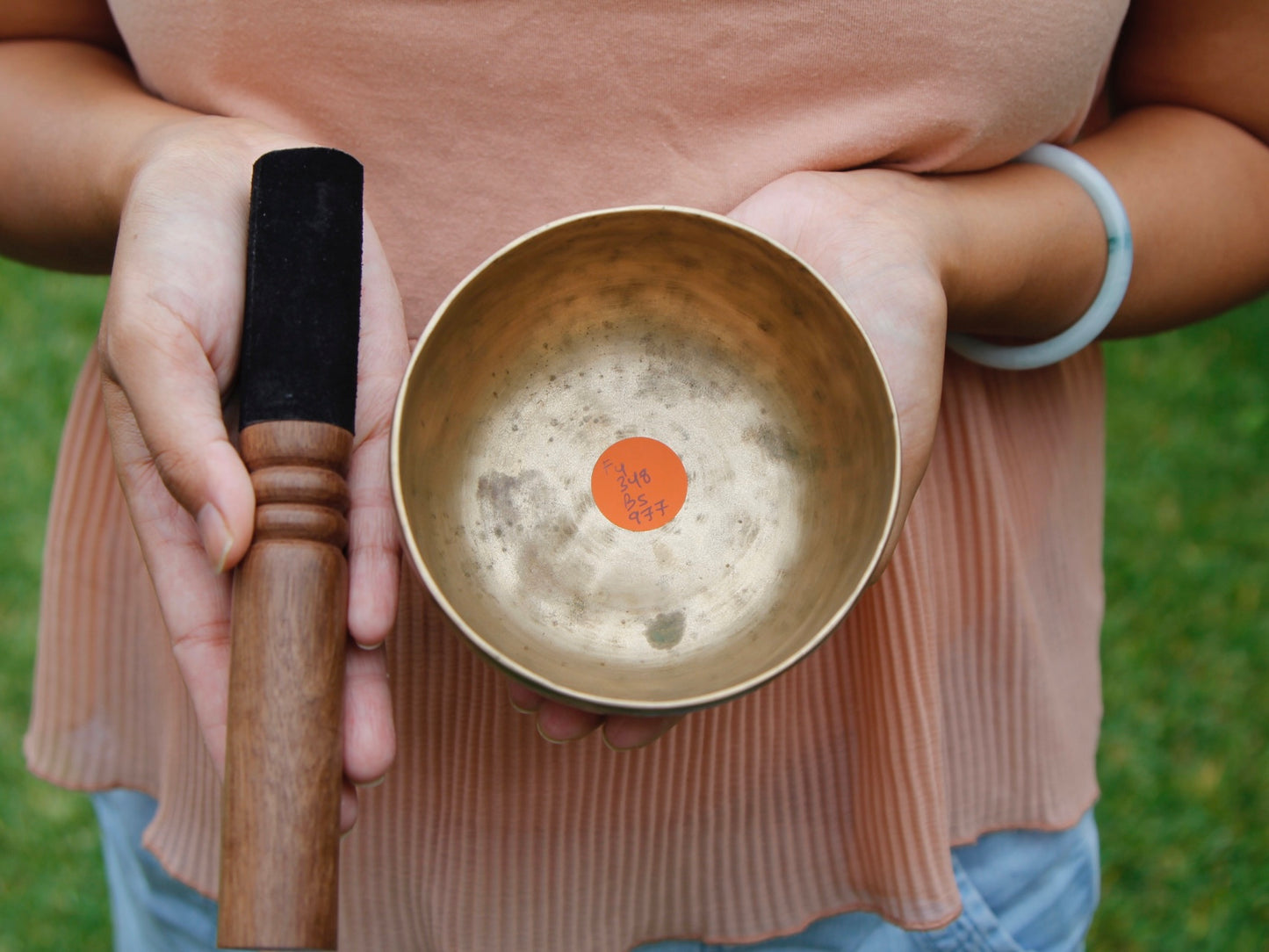 Small Old 'Tara' Singing Bowl - Base Note F4 (348 Hz)