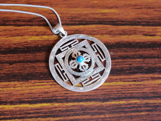 Double Vajra Mandala Pendant