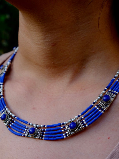 'Ladakh' Lalpis Lazuli Necklace