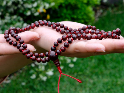 Knotted Rosewood Mala