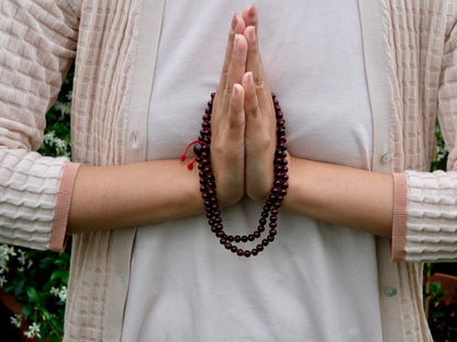 Knotted Rosewood Mala