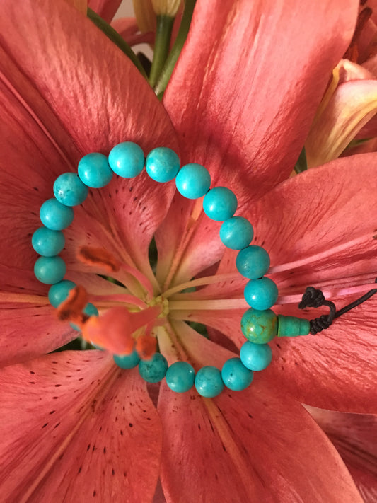 Turquoise Mala Bracelet