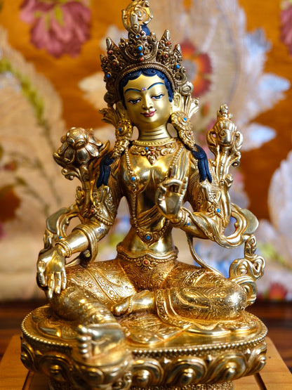 Portrait of Tara statue with outstretched leg