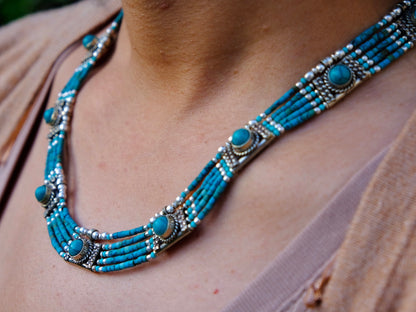 'Ladakh' Turquoise Necklace