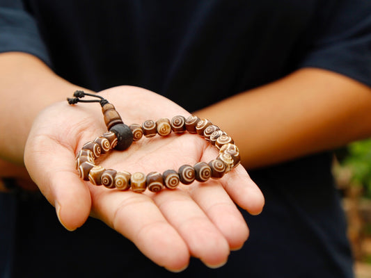 Bone mala bracelet