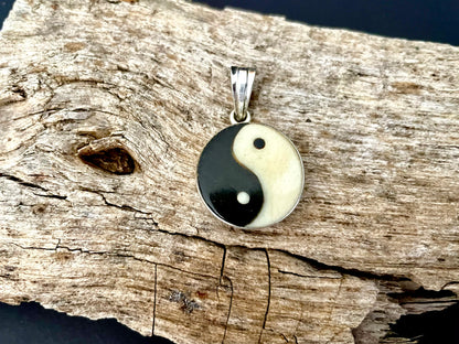 Ying Yang Silver Pendant