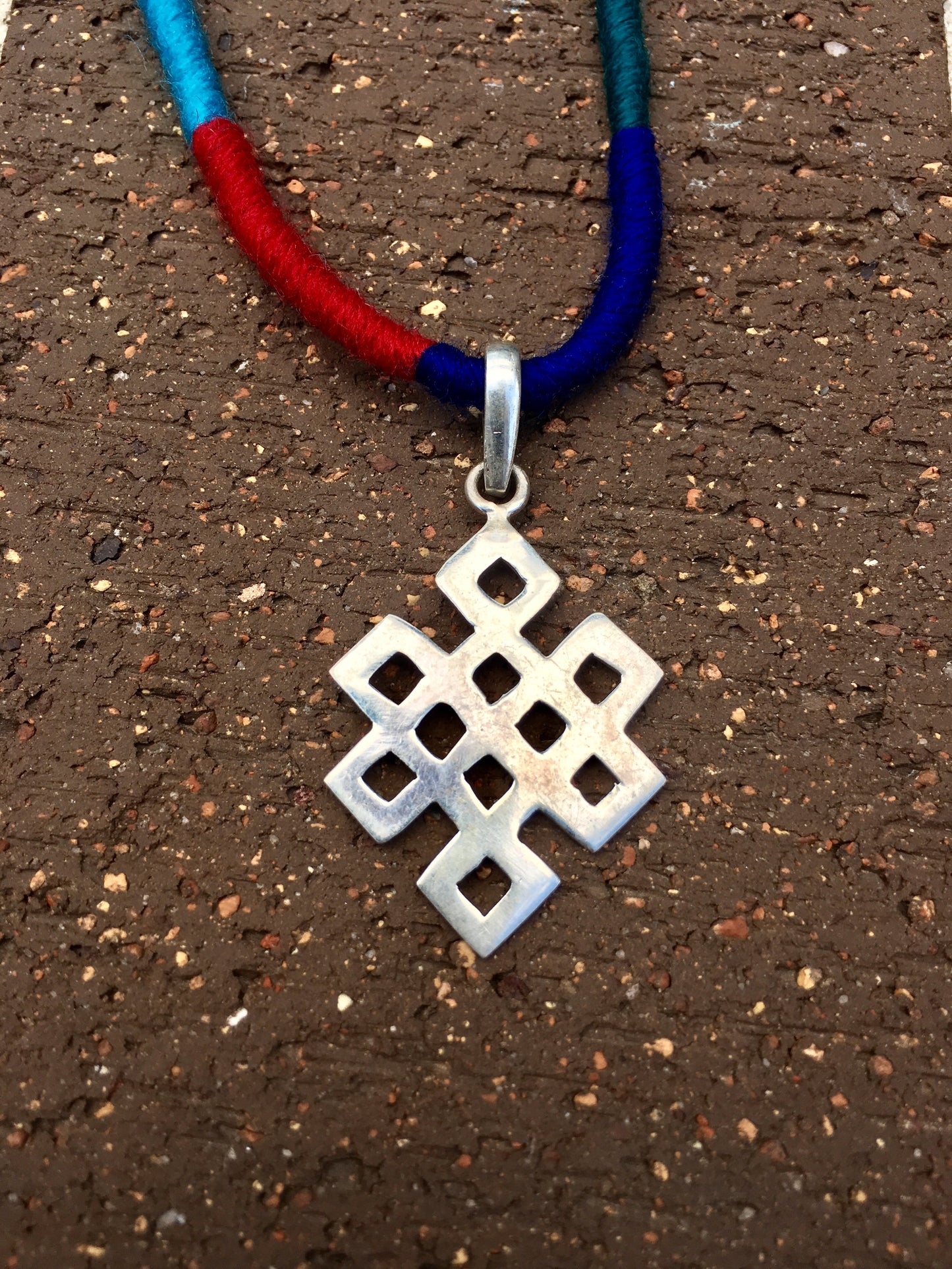 Infinity Knots Silver Pendant