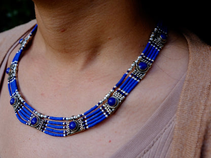 'Ladakh' Lalpis Lazuli Necklace