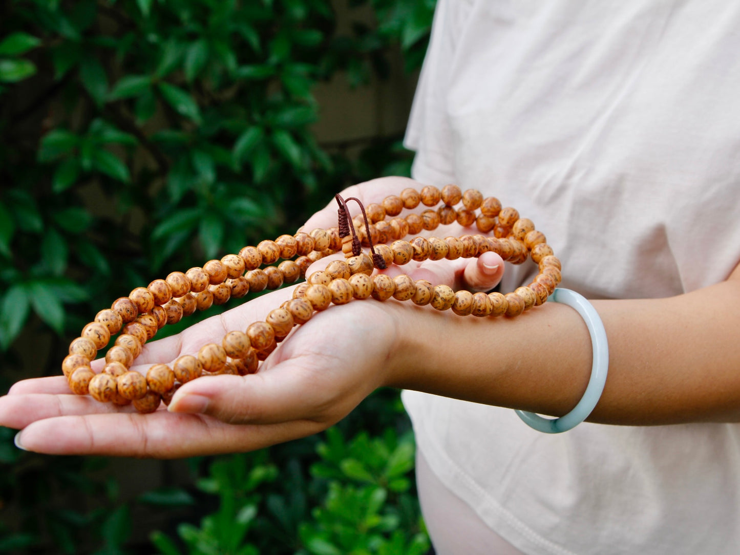 Bodh gaya Bodhi Mala stretched out in hands