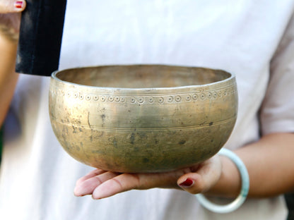 Old 'Tara' Singing Bowl - Base Note A3 (215 Hz)