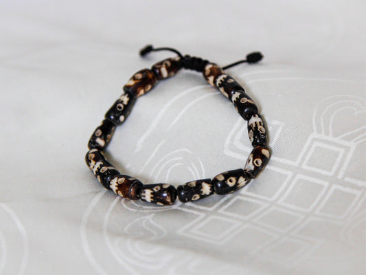 Bone Skull Mala Bracelet | Tibetan Design