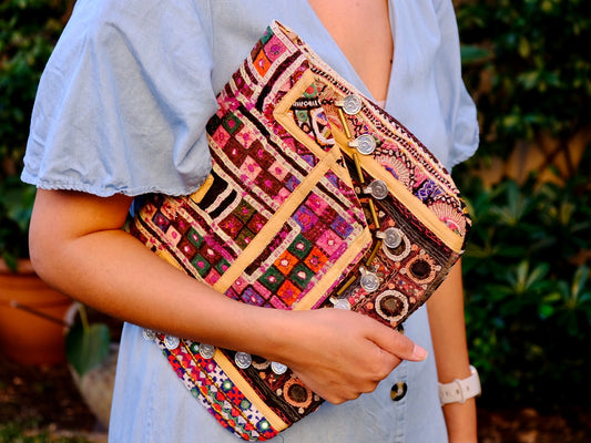 Large Bohemian Ladies Clutch Handbag