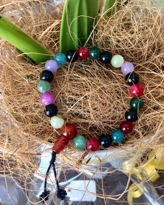 Multi Stone Mala Bracelet