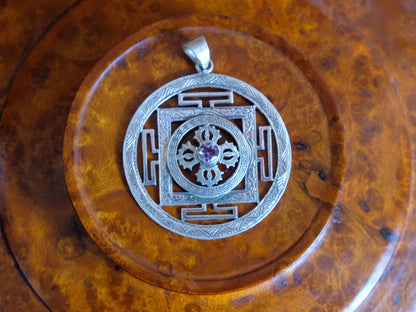 Double Vajra Mandala Pendant