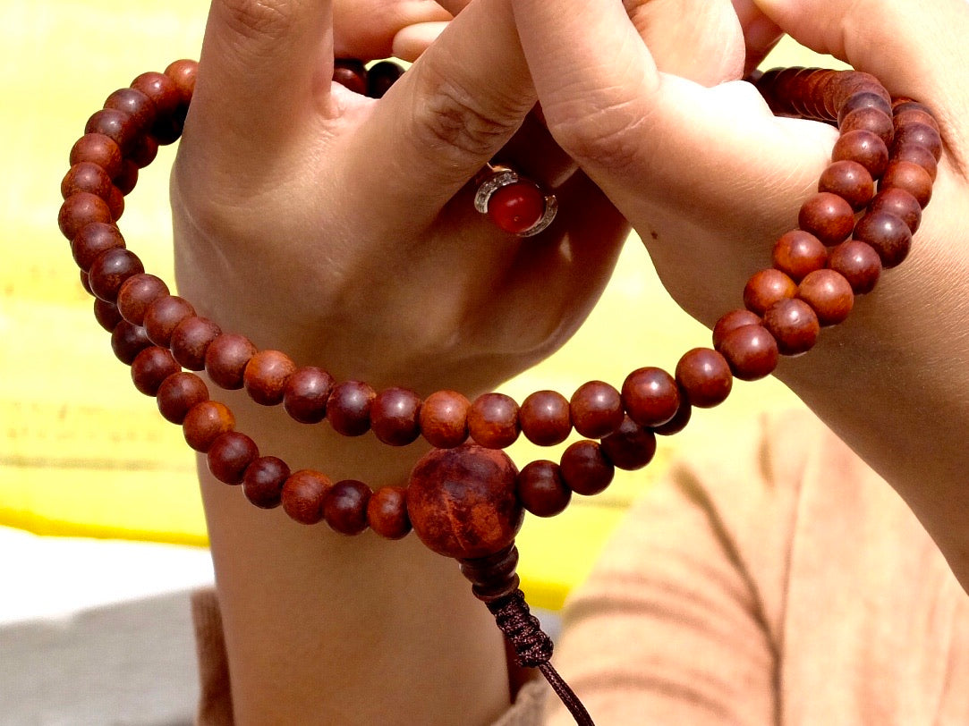 Natural Finish Rosewood Mala