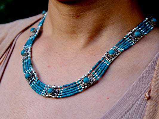 'Ladakh' Turquoise Necklace