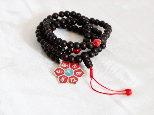 Rosewood Mala with pendant