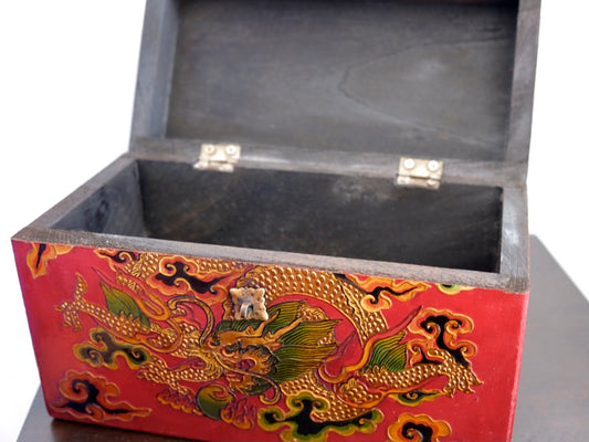 Dragon -  Etched Tibetan Jewellery Box