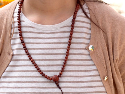 Natural Finish Rosewood Mala