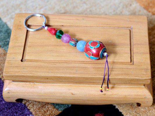 Vibrant Tibetan Keyring #9