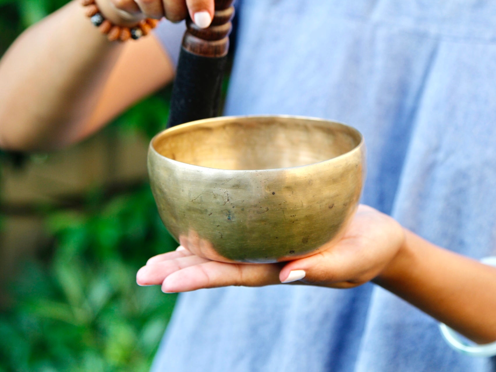 Small Old 'Tara' Singing Bowl - Base Note E4 (337 Hz) - Tibet Shop Sydney